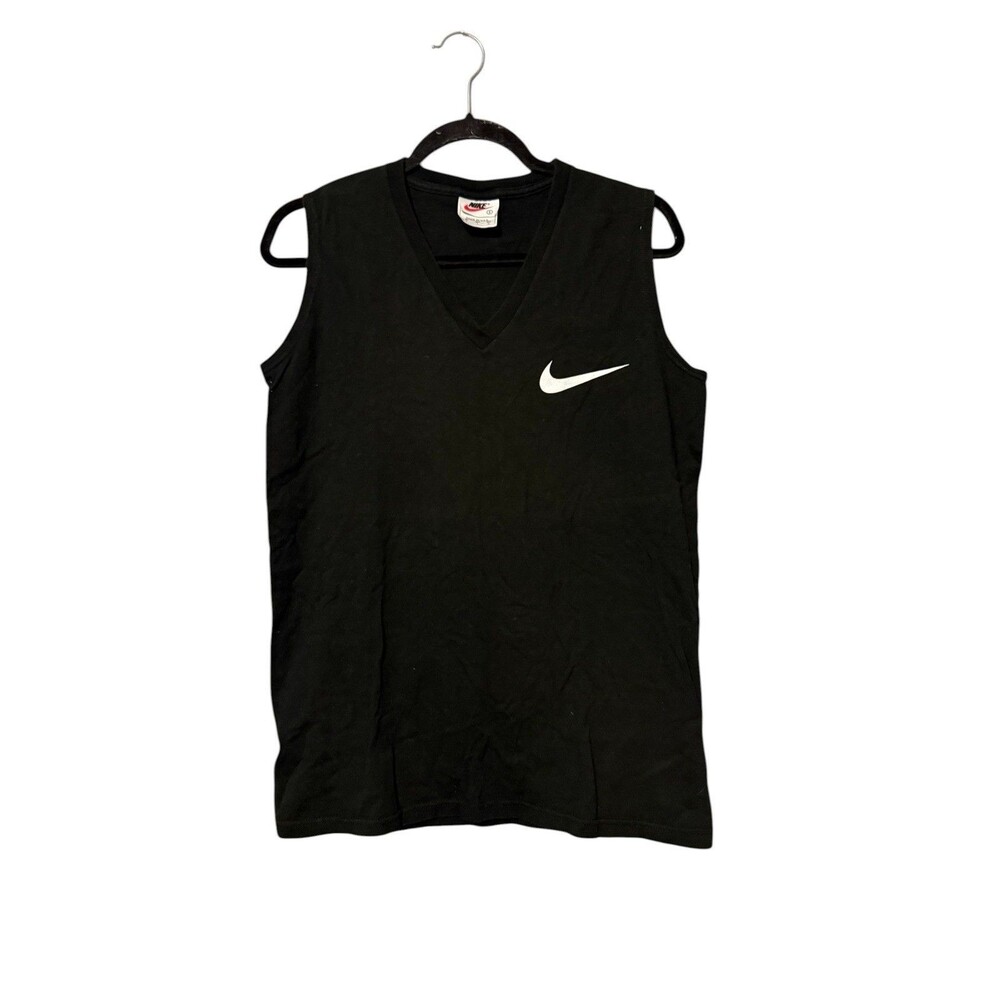 Nike Vintage Tank Top 90s Streetwear Black Swoosh Made In USA